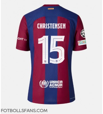 Barcelona Andreas Christensen #15 Replika Hemmatröja 2023-24 Kortärmad